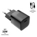 FIXED PD Rapid Charge Mini s USB-C výstupem a USB-C/USB-C kabelem podpora PD 1m 20W černý