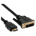 C-TECH kabel HDMI-DVI, M/M, 1, 8m