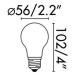 FARO LED žárovka STANDARD filament AMBER E27 5W 2200K DIM
