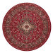 Nouristan - Hanse Home koberce Kruhový koberec Mirkan 104098 Oriental red - 160x160 (průměr) kru