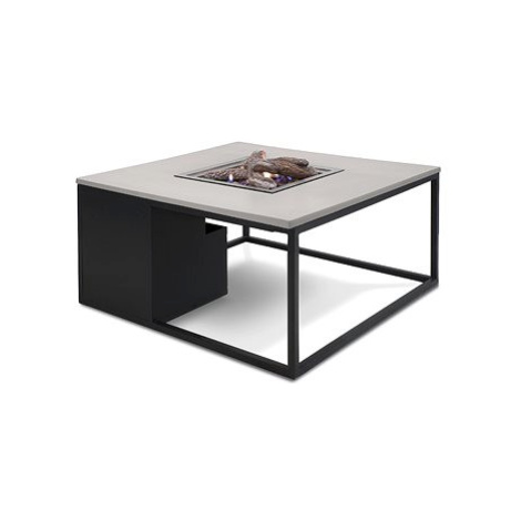 COSI Stůl s plynovým ohništěm - Cosiloft 100 černý rám/šedá deska