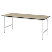 RAU Pracovní stůl, výškově přestavitelný, 800 - 850 mm, deska z MDF, š x h 2000 x 800 mm, světle