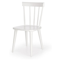 Halmar Barkley židle kaučukové dřevo bílá