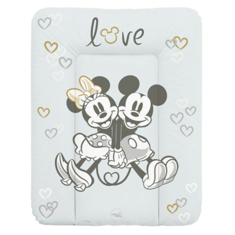 CEBA Podložka přebalovací měkká na komodu (50x70) Disney Minnie & Mickey Grey CebaBaby