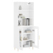 vidaXL Skříň highboard bílá 69,5 x 34 x 180 cm kompozitní dřevo