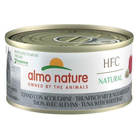 Almo Nature HFC Natural 6 x 70 g - tuňák a sardinky Almo Nature Holistic