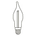 Adventní svícen s taženou žárovkou LED Filament, dub