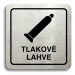 Accept Piktogram "tlakové lahve" (80 × 80 mm) (stříbrná tabulka - černý tisk)