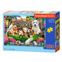 mamido Puzzle 180 dílků Domácí mazlíčci v parku