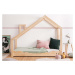 Domečková postel z borovicového dřeva Adeko Luna Drom, 90 x 200 cm