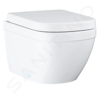 GROHE Euro Ceramic Závěsné WC se sedátkem softclose, rimless, Triple Vortex, alpská bílá 3955400