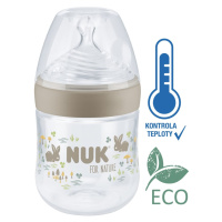 NUK Láhev kojenecká For Nature s kontrolou teploty, hnědá 150 ml