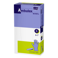 Ambulex Nitryl Rukavice nepudrované violet vel. S 100 ks