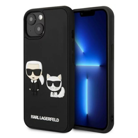 Kryt Karl Lagerfeld KLHCP13S3DRKCK iPhone 13 mini 5,4" black hardcase Karl&Choupette Ikonik 3D (