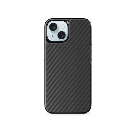 Epico Mag+ Hybrid Carbon kryt pro iPhone 15 s podporou MagSafe - černý
