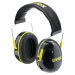Uvex Mušlové chrániče sluchu K2, s obloukem, SNR 32 dB, černá/žlutá, od 10 ks