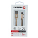 Datový kabel Swissten Textile USB/MicroUSB, 1,2m, zlatý