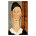 Obrazová reprodukce Head of Girl; Testa di Ragazza, Modigliani, Amedeo, 22.2 × 40 cm