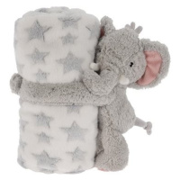H&L Plyšová deka 75 × 100 cm s mazlíčkem, slon