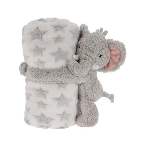 H&L Plyšová deka 75 × 100 cm s mazlíčkem, slon