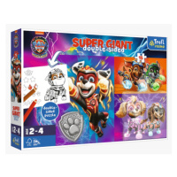 Puzzle GIANT oboustranné Skvělý tým Tlapkové patroly/ Paw patrol - 15 dílků