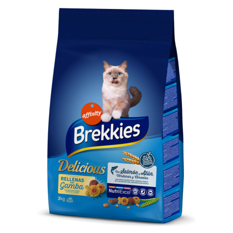 Brekkies Feline Delicious s rybou - výhodné balení: 2 x 3 kg Affinity Brekkies
