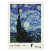 Obrazová reprodukce The Starry night (1889), Vincent van Gogh, 30 × 40 cm