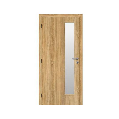 SOLODOOR Interiérové dveře SMART 22, šířka 600 mm, levé, DUB SONOMA, oblá boční hrana, SATINATO