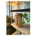 Dřevěná závěsná lucerna HAMADA s rukojetí - více velikostí Velikost: L