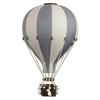 Super balloon Dekorační horkovzdušný balón – šedá/béžová - S-28cm x 16cm