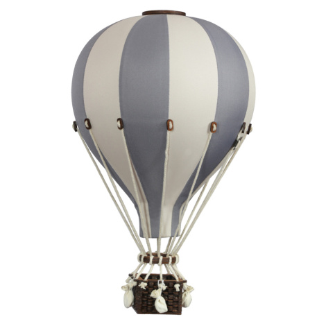 Super balloon Dekorační horkovzdušný balón &#8211; šedá/béžová - S-28cm x 16cm