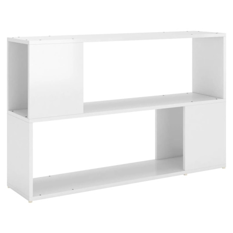 vidaXL Knihovna bílá s vysokým leskem 100x24x63 cm kompozitní dřevo