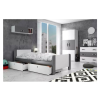 Dětská postel AREK 80x200 cm - grafit Bílá