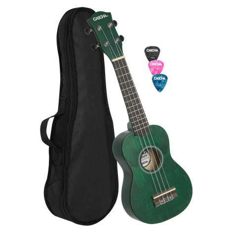 Cascha HH 3963 Green Sopránové ukulele