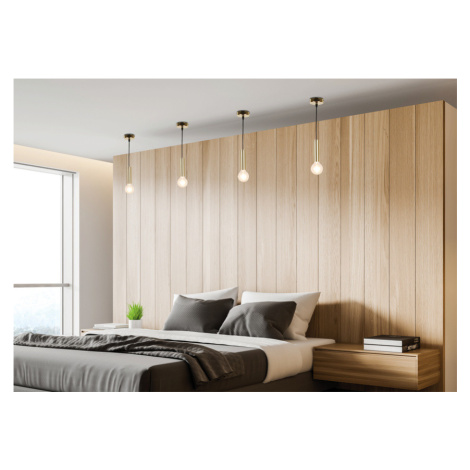 Závěsná lampa zlatá kovová 142 mm Dallas Ledea CANDELLUX