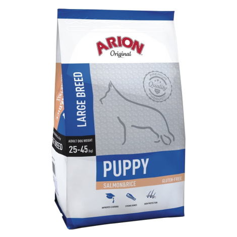 Arion Original Puppy Large Breed losos & rýže - výhodné balení: 2 x 12 kg