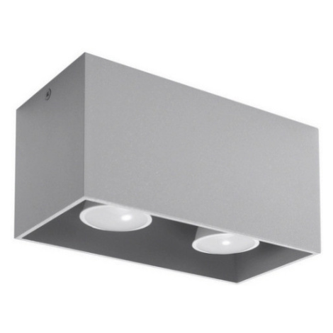 Nástěnné svítidlo SOLLUX Quad maxi GU10 2x40W bez zdroje SL.0382 šedá SOLLUX LIGHTING