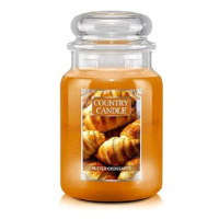 Country Candle Svíčka ve skleněné dóze, Máslové croissanty, 680 g