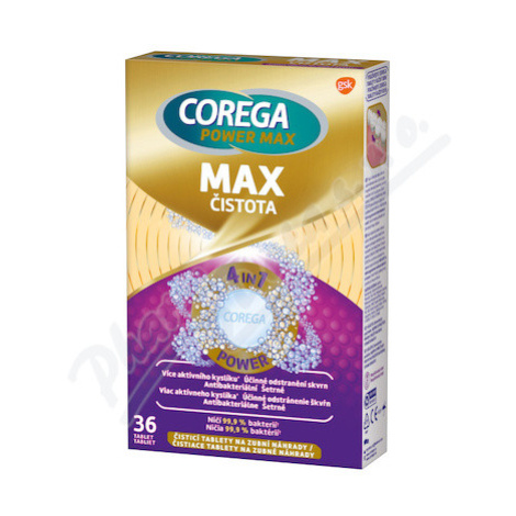 Corega Power Max Max Čistota čistící tablety 36ks