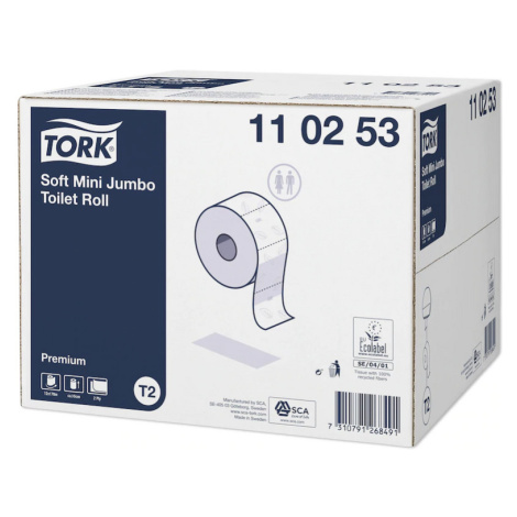 Tork 110253 Mini Jumbo toaletní papír jemný - 2 vrstvý - 12 rolí