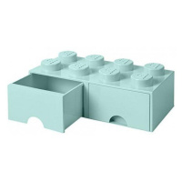 LEGO® úložný box 8 s šuplíky - aqua