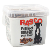 Pochoutka Rasco plněný trojúhelníček s játry 1cm