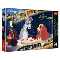 TREFL Puzzle 1000 Premium Plus Kvalita Ikonické momenty Lady a Tramp