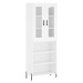 vidaXL Skříň highboard bílá 69,5 x 34 x 180 cm kompozitní dřevo