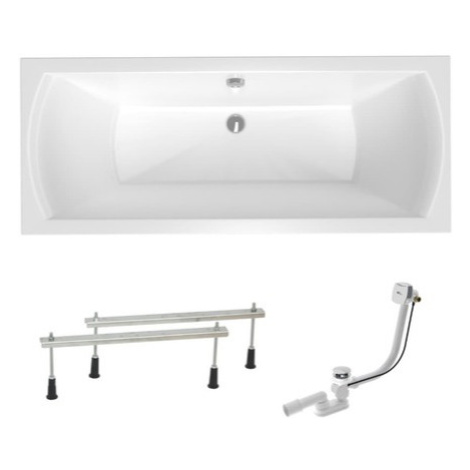 Obdélníková vana Laguna Cube Way Plus 160x70 cm akrylát levá i pravá SIKOCUB1600APN