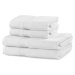 Bílé froté bavlněné ručníky a osušky v sadě 4 ks Marina – DecoKing