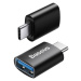 Baseus ZJJQ000001 Ingenuity Mini OTG Adaptér z USB-A na USB-C Black 6932172605643 Černá