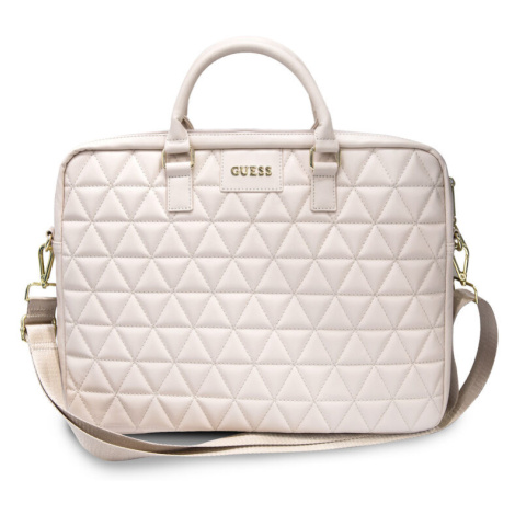 Pouzdro Guess Quilted Notebook 15" Pink
