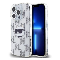 Karl Lagerfeld IML Electroplated Choupette Head Zadní Kryt pro iPhone 15 Pro Max Transparent