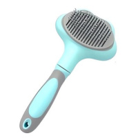 Nuxie 2706 Samočistící kartáč na psy a kočky Hair Brush zelený